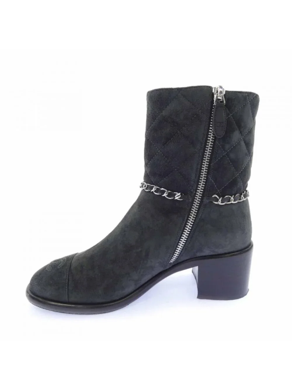 Chanel Boots Gray